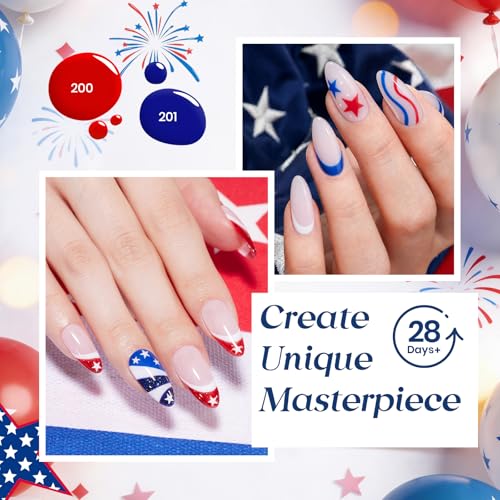 Beetles 4th of July Gel Nail Polish Set - Song of Freedom, 6 Colors