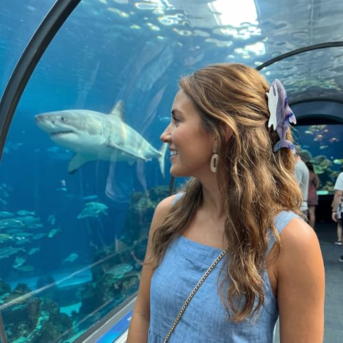 2 Pack Shark Hair Clips for Women & Girls, Ocean Sea Animal Hair Accessories