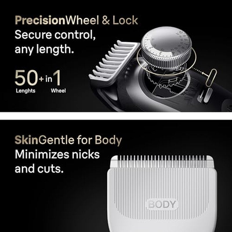 Braun All-in-One Series 9 PRO Men's Electric Beard Trimmer, Hair Clipper, Shaver & Razor for Face, Hair & Body, AIO 9570 with Gillette Labs Razor, Cordless