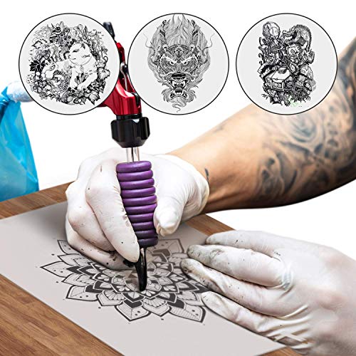 Tatmax 10PCS Silicone Tattoo Practice Skin - 8" x 6" - 1.2mm Thick