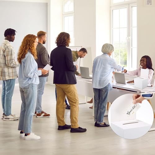 12 Pcs Ballot Donation Boxes with Removable Header for Fundraising