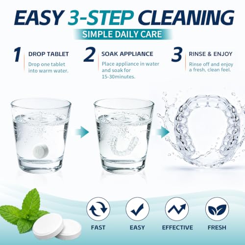 Prism Smile Retainer Cleaning Tablets - Mint Fresh, 90 Count