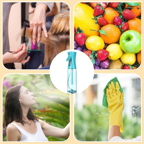 HIVEKLY Continuous Fine Mist Spray Bottle for Hair & Plants