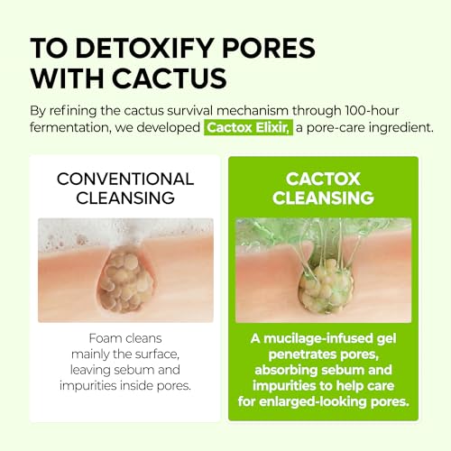 Dr.Melaxin Cactox Gel Cleanser - Hydrating Foam for Pore Relief, 120ml