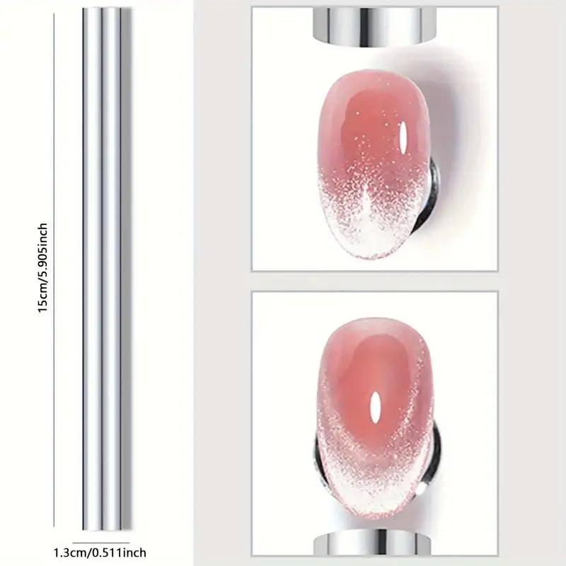 19PCS Cat Eye Nail Magnet Kit - 10 Patterned Boards & Tools