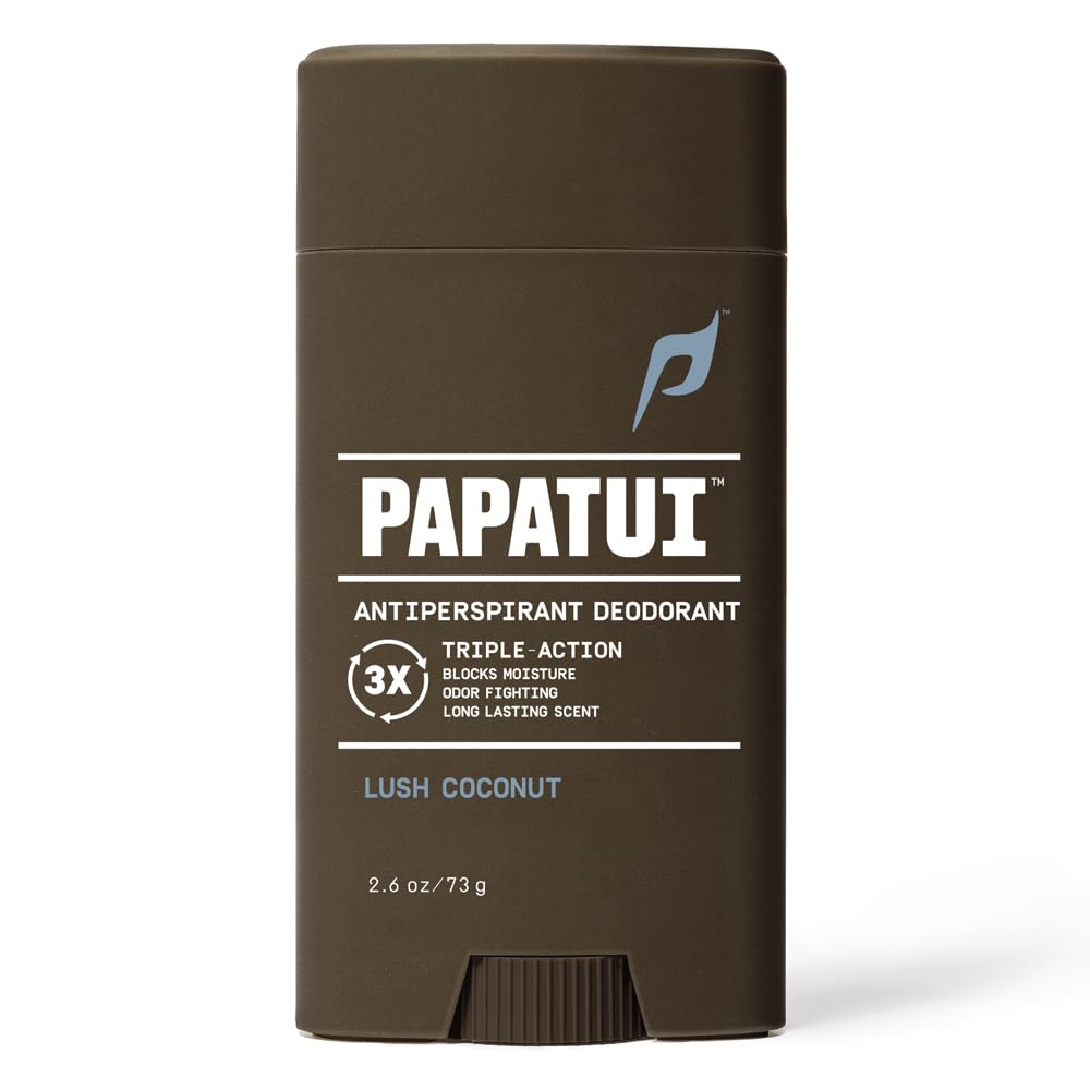 Triple Action Antiperspirant for Men - Sweat Control, Odor Neutralizer & Skin Nourishing | Lush Coconut | 2.6 oz