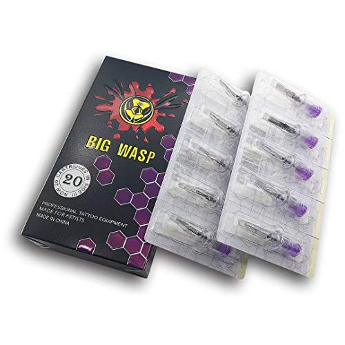 BIGWASP 1207RM #12 Curved Magnum Tattoo Needle Cartridge 20Pcs - 4th Gen