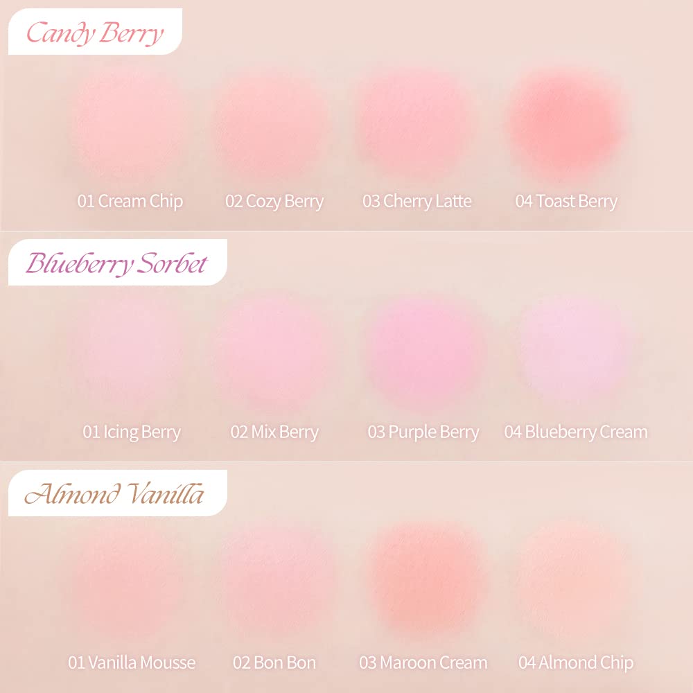Dasique Blending Mood Cheek #07 Candy Berry | 4 Blendable Shades
