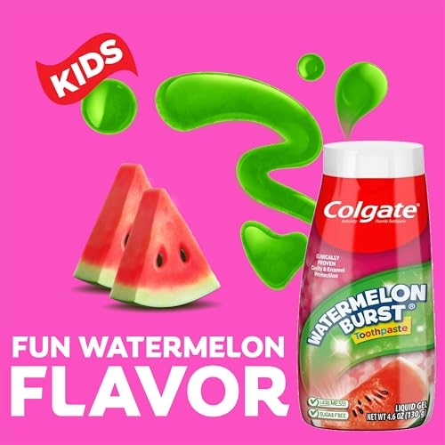 Colgate Kids Fluoride Toothpaste - Watermelon Burst, 4 Pack