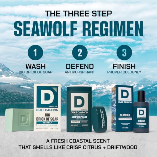 Duke Cannon Seawolf Aluminum-Free Deodorant for Men - 3 oz