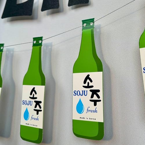 Soju Birthday Banner Decoration - Reusable 21st Party Decor