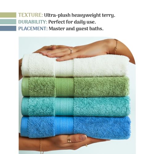 12-Piece Sandstone Cotton Face Towel Set - Ultra-Plush & Highly Absorbent