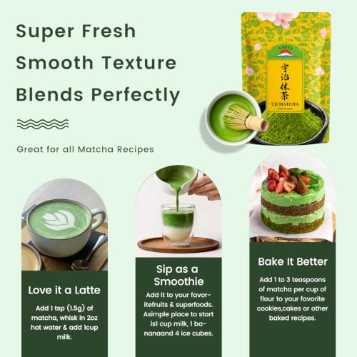 Ceremonial Grade Uji Matcha Powder - Stone-Ground from Kyoto, 30g