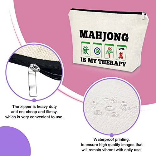 Mahjong is My Therapy Makeup Bag Set - 3PCS Cosmetic Organizer