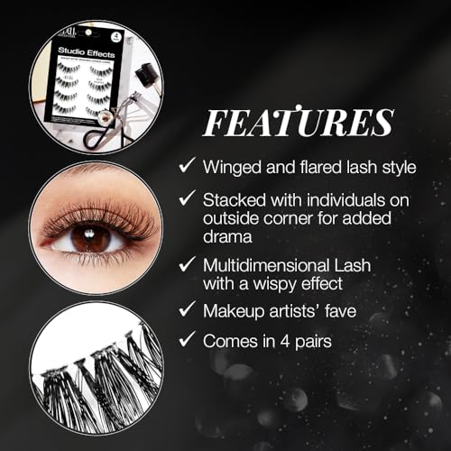 Ardell Demi Wispies False Eyelashes - 4 Pairs of Winged, Wispy Lashes