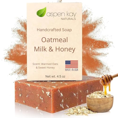 Oatmeal Milk & Honey Goat Milk Soap Handmade 4.5 oz Bar - Aspen Kay Naturals