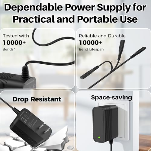 Wahl KM Cordless Clipper Replacement Power Cord - 5FT Charger