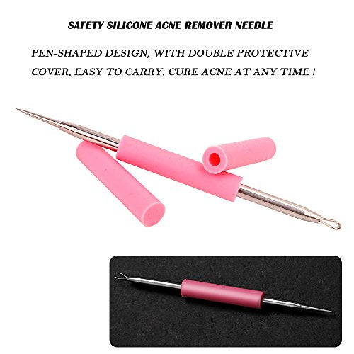 BEZOX Professional Acne Removal Tool - Blackhead & Whitehead Extractor