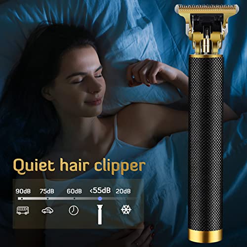 Professional Cordless Hair Clipper & Trimmer for Men - Retro Black (Pack of 2)