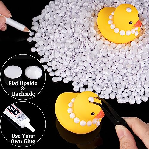 5000pcs 3mm White Flatback Resin Rhinestones for DIY Crafts
