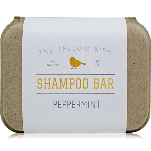 The Yellow Bird Peppermint Shampoo Bar – Natural Sulfate-Free Hair Soap