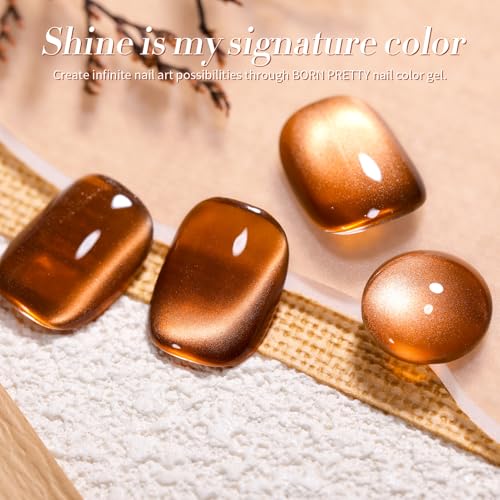 BORN PRETTY Brown Moonlight Cat Eye Gel Nail Polish 15ml