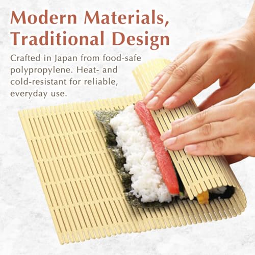TIKUSAN Non-Stick Sushi Rolling Mat - Japanese Double Embossed Design