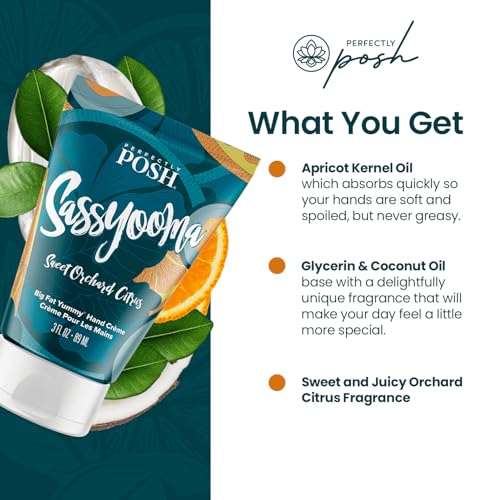Perfectly Posh Sassyooma Citrus Hand Crème - Moisturizing Hand Cream 89ml