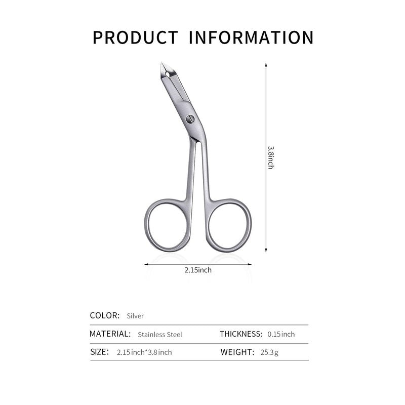 3pcs Stainless Steel Eyebrow Tweezers Handle Shaped Angled Tweezers Flat Tip Hair Plucker for Eyebrow Trimming and Shaping, Face Hair Tools for Women & Men