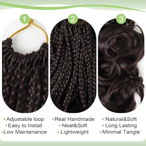 8 Inch Light Auburn French Curl Crochet Braids for Black Women