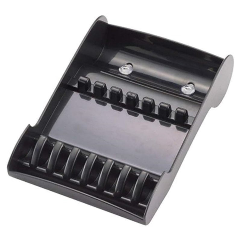 Tujuna Professional Salon Holder Racks Barber Shop Shears Stand Organizer Storage Tray, ABS Scissors Storage Tray Available for 6 Scissors (Black)