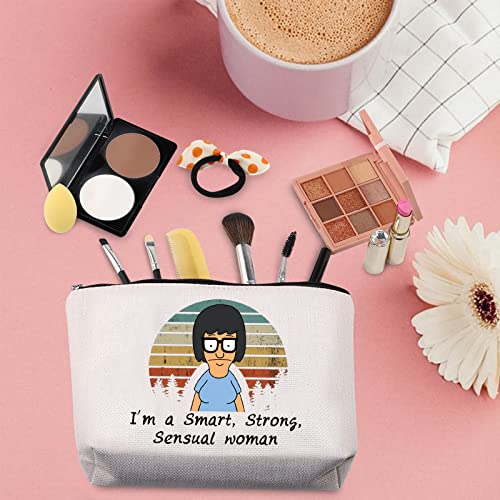 TSOTMO Tina Belcher Makeup Case - Cute Polyester Zipper Bag