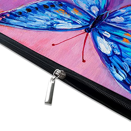 Butterfly Makeup Bag - Cute Canvas Cosmetic Bag for Travel