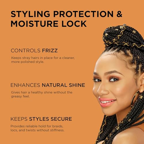 African Pride Black Castor Miracle Extra Hold Braid & Twist Gel 8oz Pack of 2 with Coconut Oil
