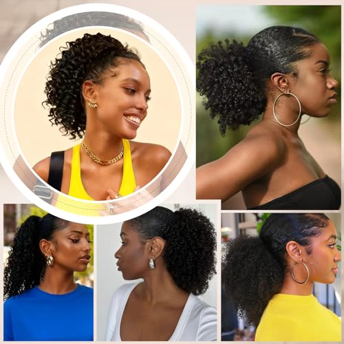 14 Inch Afro Curly Ponytail Extension for Black Women - NEOWIG