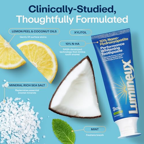 Lumineux 10% Nano Hydroxyapatite Whitening Toothpaste, 2 Count