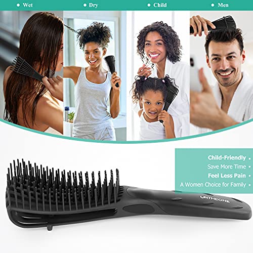 URTHEONE Detangling Brush for Black Natural Hair 3A-4C Curly Afro - Black