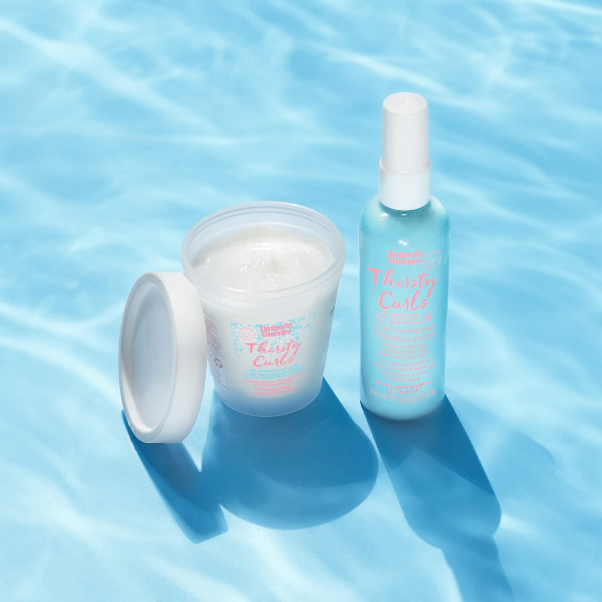 Umberto Giannini Thirsty Curls Styling Lotion - Anti Frizz & Humidity Proof Lotion for 2a-4c Curly, Wavy & Coily Hair - Vegan & Cruelty-Free - Sulfate & Paraben Free
