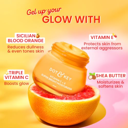 Dot & Key Vitamin C + E Sorbet Face Moisturizer, Lightweight Daily Cream 60ml