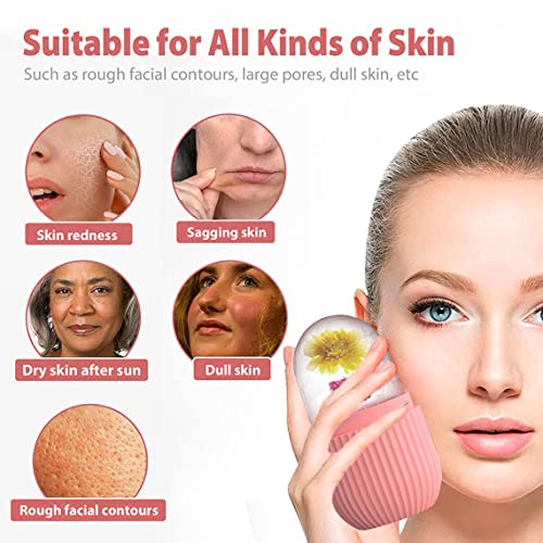 XHJRI Ice Cube Roller Massager for Face & Eyes - Skin Care & De-Puffing