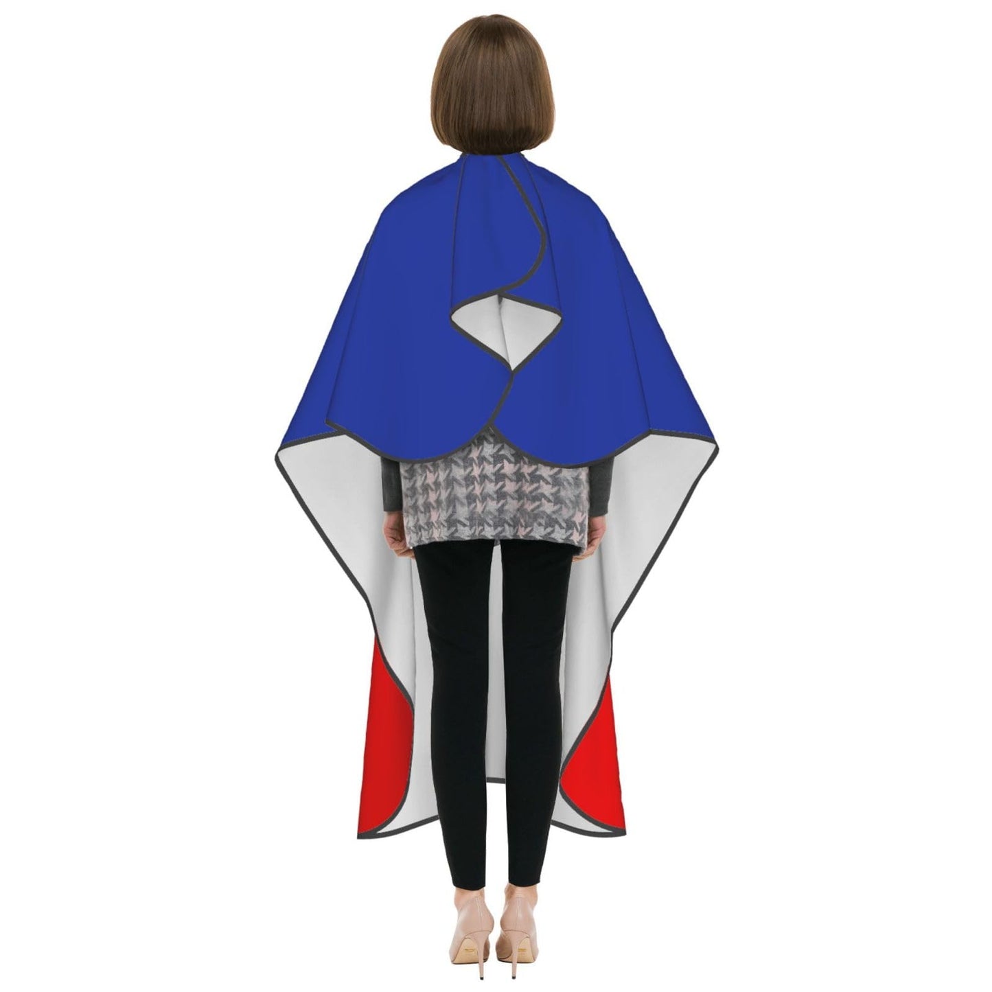 Haiti Flag Hair Cutting Barber Cape Hair Salon and Dyeing Styling Cloth for Women/Men