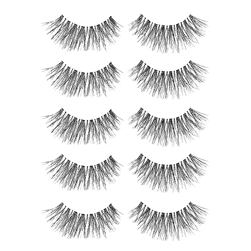 Ardell Wispies False Eyelashes 113, Natural Wispy Strip Lashes, 5 Pairs