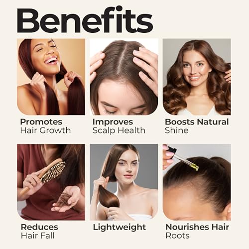 Zen Routine Rosemary Oil for Hair Growth Set with Scalp Massager
