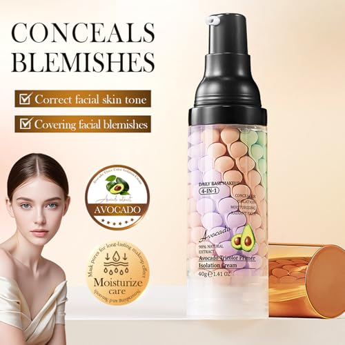 4-in-1 Avocado Makeup Primer – Color Correcting & Hydrating
