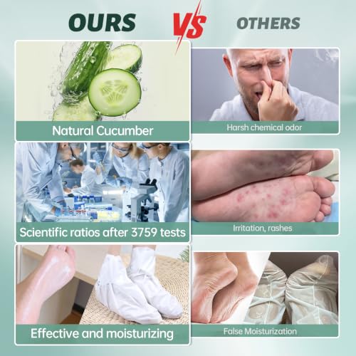 VGO Foot Peeling Mask - Natural Exfoliating Callus Remover (3 Pack)