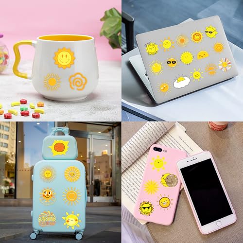 60 PCS Sunshine Temporary Tattoos for Kids - Boho Party Favors