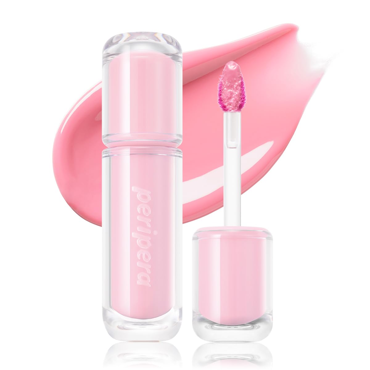 Peripera Mood Glowy Tint - Buildable K-Beauty Lip Tint for Sensitive Lips | Lightweight, Non-Sticky, 01 Tiny Strawberry