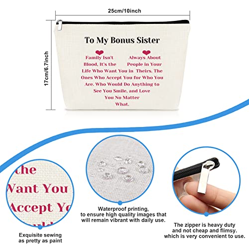 Mikela Bonus Sister Gifts Makeup Bag - Unbiological Sister Gift - Variation 147_NO1