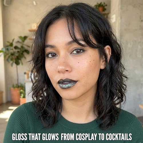 Mynena Green Shimmer Lip Gloss - Willow - Hydrating High-Shine Finish
