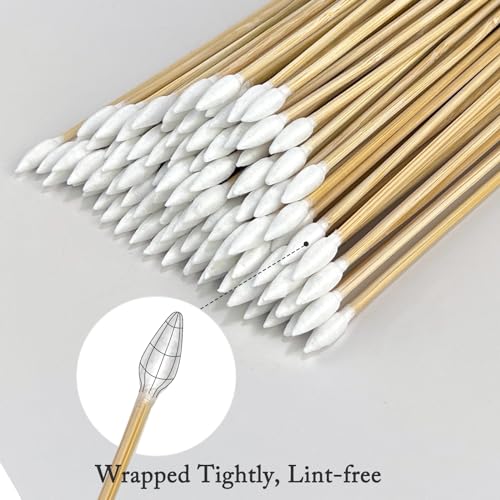 Gun Cleaning Swabs - Dual-Tip Cotton Swabs with Bamboo Handles